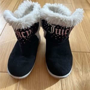 Juicy Couture Faux Fur Rocklin Boots for Toddler Girl, Size 12